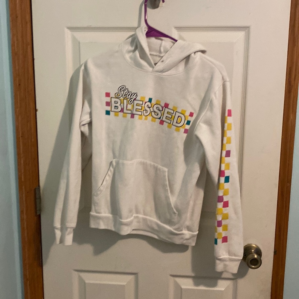 I am selling this multicolored sweatshirt.